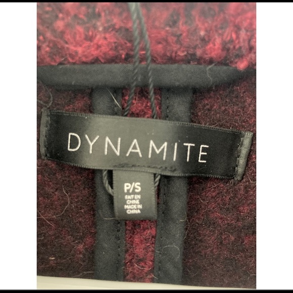 DYNAMITE BURGUNDY JACKET - Picture 4 of 5